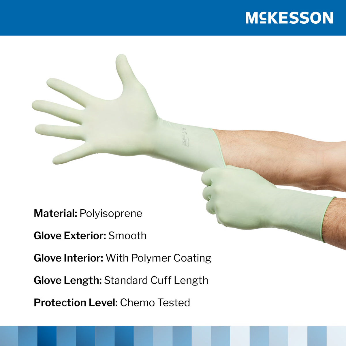 McKesson Perry® Performance Plus Polyisoprene Surgical Glove, Size 6.5, Green