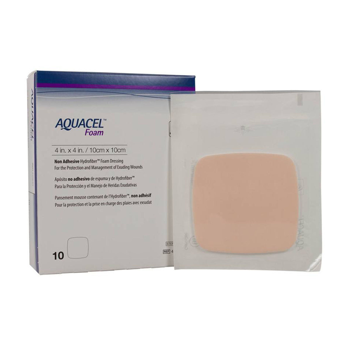 Aquacel® Nonadhesive without Border Foam Dressing, 4 x 4 Inch, EA/1
