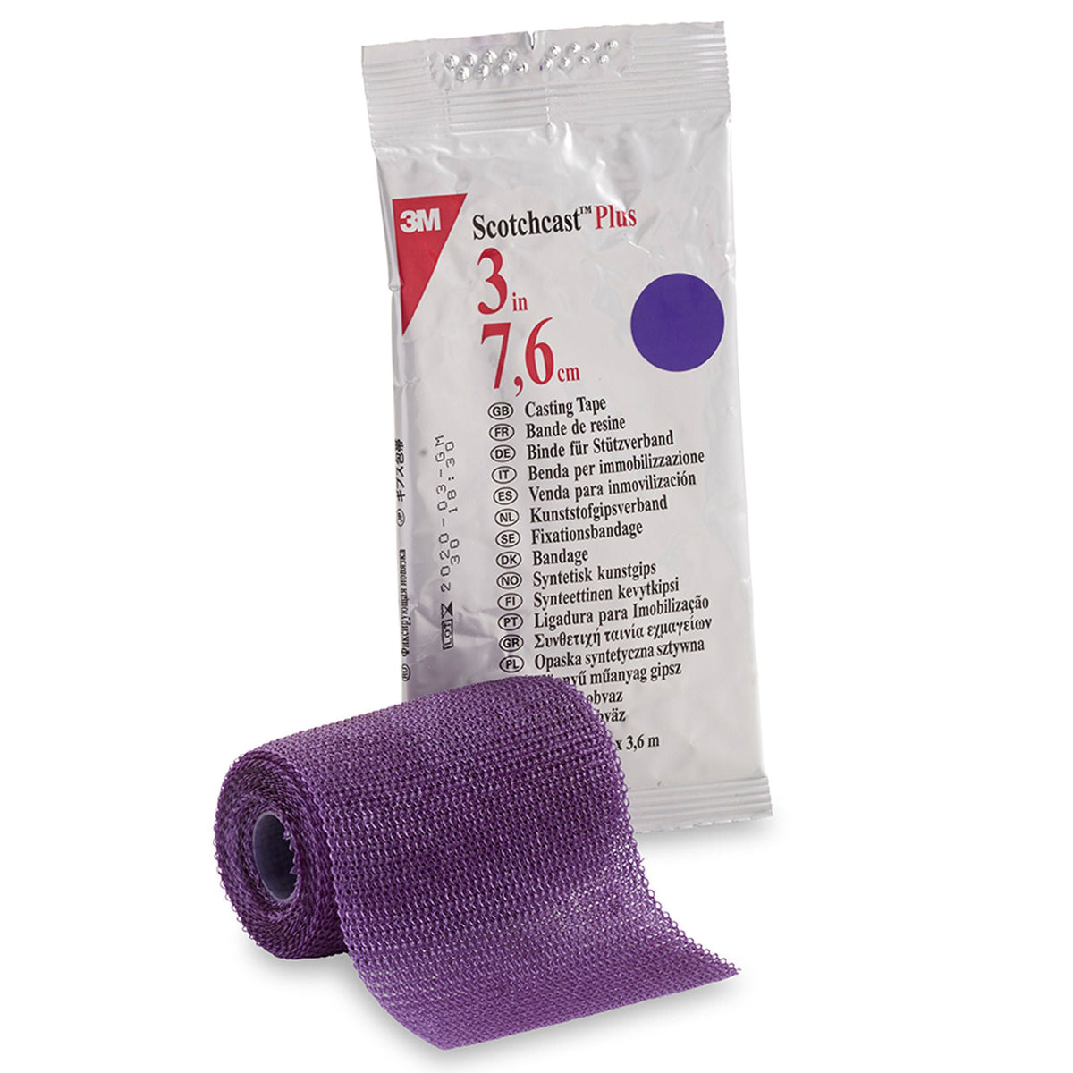 3M™ Scotchcast™ Plus Purple Cast Tape, 3 Inch x 4 Yard, EA/1