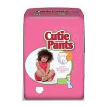 Cuties Refastenable Training Pants for Girls 3T-4T, up to 32-40 lbs.