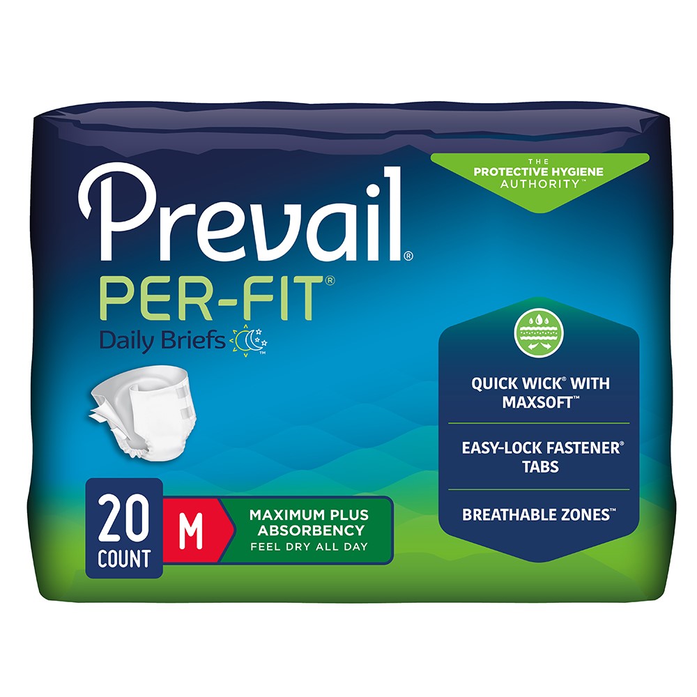Prevail PerFit Briefs, Size Medium - 32" - 44" - REPLACES: FQPF012