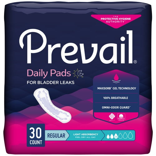 Prevail Bladder Control Pad, Light, 9.25"