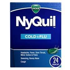 Vicks NyQuil Cold and Flu Liquicaps, 24 ct