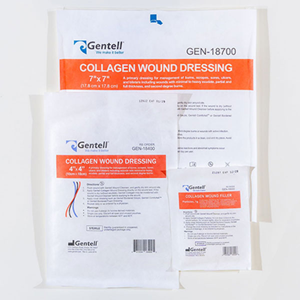 Gentell Collagen Wound Dressing, 7" x 7"