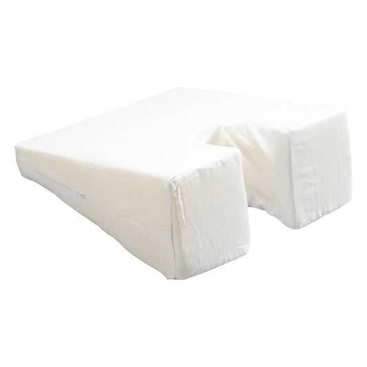 Face Down Pillow, 14" x 17" x 6" to 2.5", White