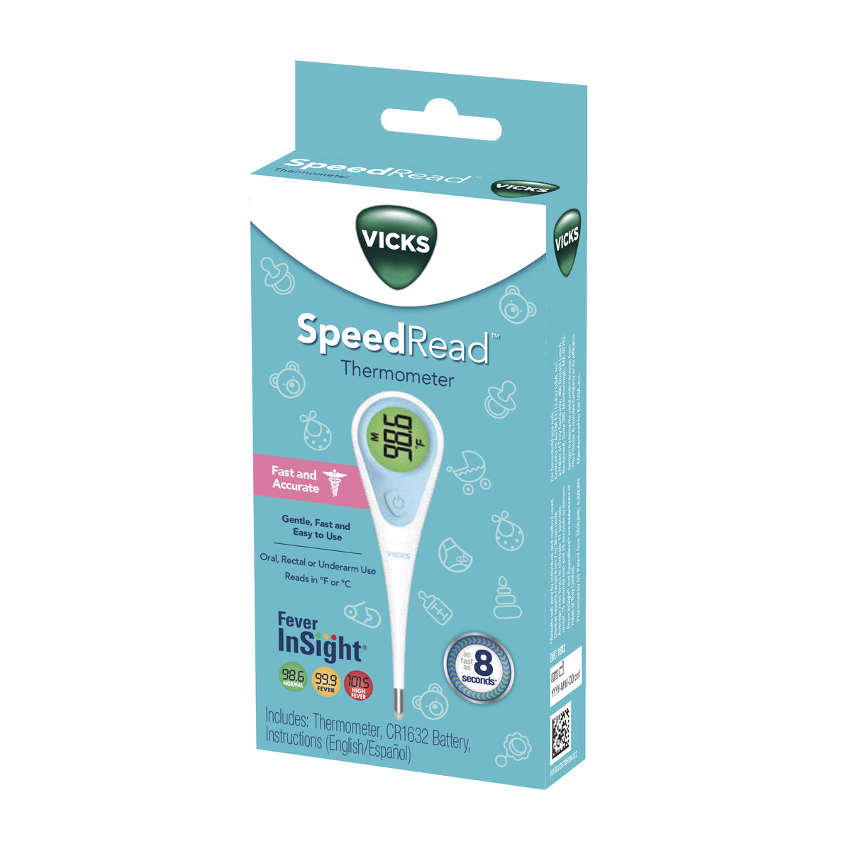 Vicks SpeedRead Thermometer - REPLACES KAZV912USV1, EA/1