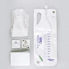 TruCath Closed System Catheter Kit, 12FR. Contains vinyl powder free gloves, underpad, PVP and BZK wipes, 1200ml drainage bag.