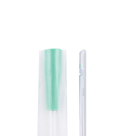 TruCath Hydrophilic Intermittent Catheter, Touch-Free Sleeve, Soft PVC, 12Fr, 16" Length