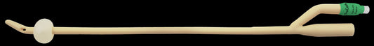 TruCath Silicone-Elastomer Coated Latex Foley Catheter, 2-Way, Coude Tip, 14 Fr, 5 mL Balloon