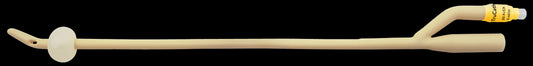 TruCath Silicone-Elastomer Coated Latex Foley Catheter, 2-Way, Coude Tip, 20 Fr, 5 mL Balloon