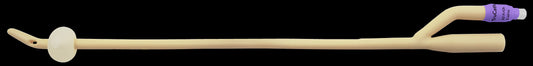TruCath Silicone-Elastomer Coated Latex Foley Catheter, 2-Way, Coude Tip, 22 Fr, 5 mL Balloon