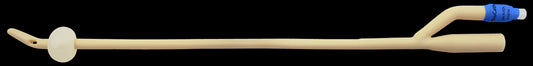 TruCath Silicone-Elastomer Coated Latex Foley Catheter, 2-Way, Coude Tip, 24 Fr, 5 mL Balloon