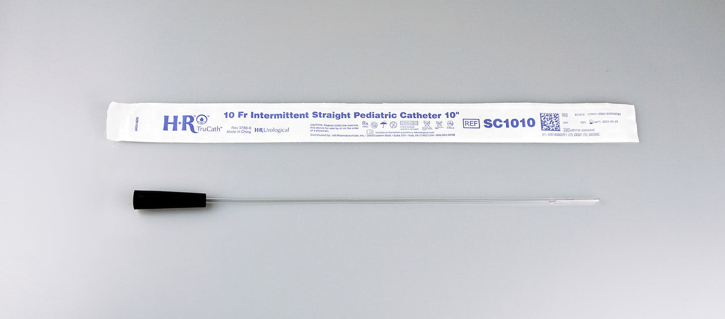 TruCath Intermittent Straight Catheter, Pediatric, 10FR, 10"