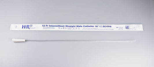 TruCath Intermittent Straight Catheter, Male, 12FR, 16"