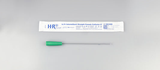 TruCath Intermittent Straight Catheter, Female, 14FR, 6"