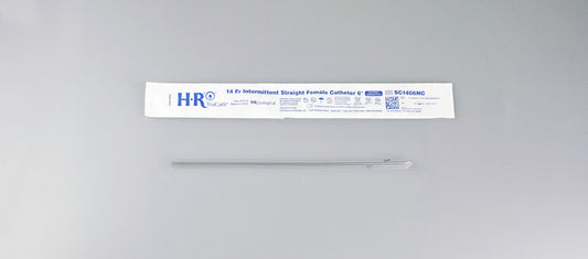 TruCath Intermittent Straight Catheter, Female, 14FR, 6". No connector.