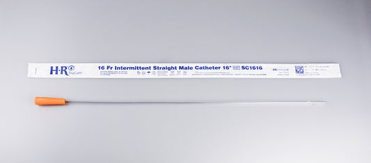 TruCath Intermittent Straight Catheter, Male, 16FR, 16"