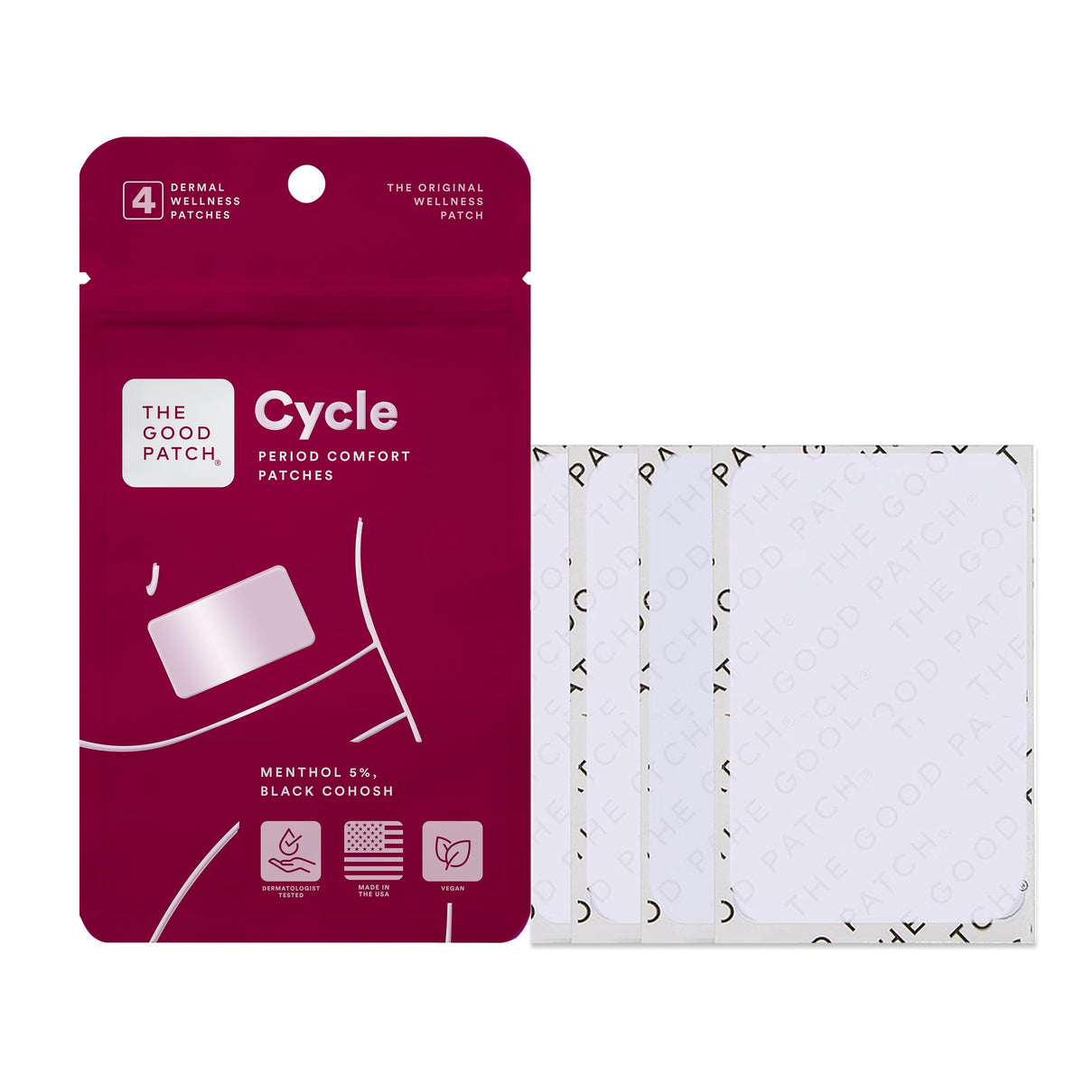 The Good Patch Cycle Wellness Patch,  4 ct