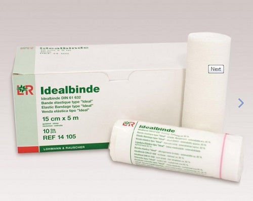 Idealbinde 100% Cotton Short Stretch Bandage 6" x 5 yd.