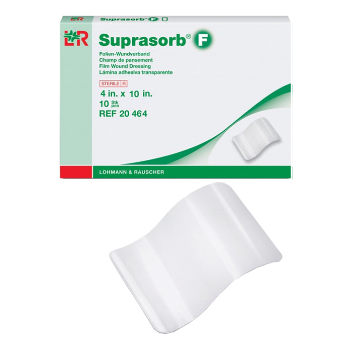 Suprasorb F Transparent Film Dressing, 4" x 10", BX/10
