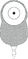 7/8" Opng, Flat w/Skin Shield Barrier Uro Pouches