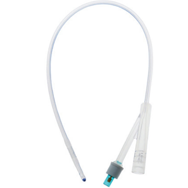 AMSure 2-Way 100% Silicone Foley Catheter, 14 Fr, 16", 5 cc balloon, Sterile, 10/box