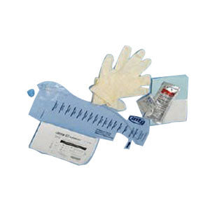 EZ-Protect Closed System Intermittent Catheter, Standard-Size Kit, 14 Fr, 16" Length, 1500 mL Collection Bag, Gloves, Underpad, Gauze, BZK Swab/Wipe