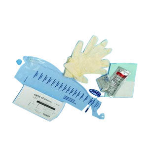 EZ-Protect Closed System Intermittent Catheter, Standard-Size Kit, 16 Fr, 16" Length, 1500 mL Collection Bag, Gloves, Underpad, Gauze, Privacy/Disposal Bag, BZK Swab/Wipe, Coud Tip