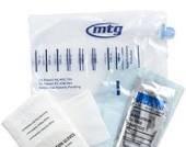 EZ-Advancer Closed System Intermittent Pediatric Catheter, Standard-Size Kit, 8 Fr, 16" Length, 1500 mL Collection Bag, Gloves, Underpad, Gauze, BZK Swabsticks