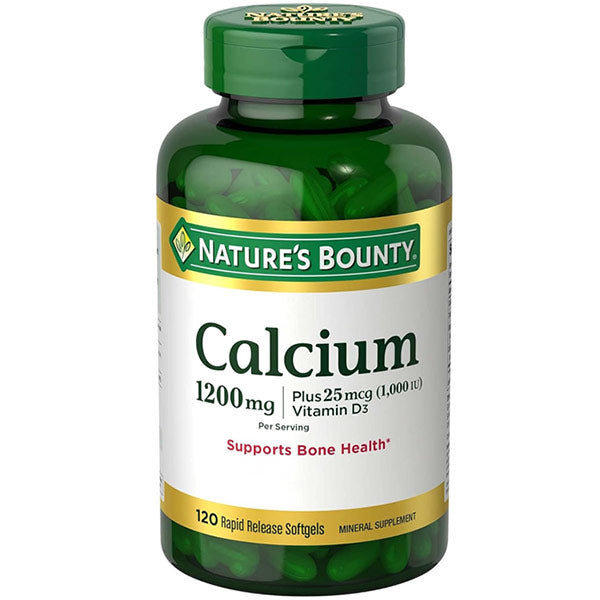 Nature's Bounty Absorbable Calcium with Vitamin D Softgels, 1200mg, 120 ct - REPLACES NHS83437