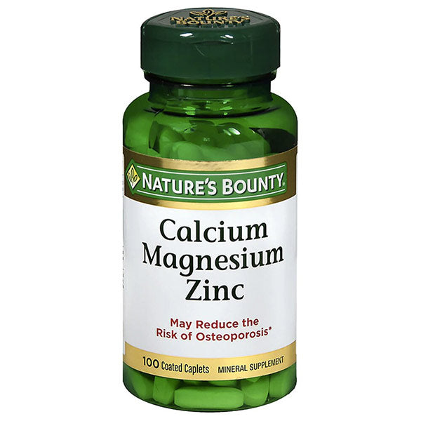 Nature's Bounty Calcium/Magnesium/Zinc, 100 ct