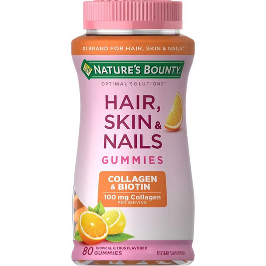 Optimal Solutions Hair, Skin & Nails Plus Collagen Gummies, 80 ct - REPLACES NHS78564
