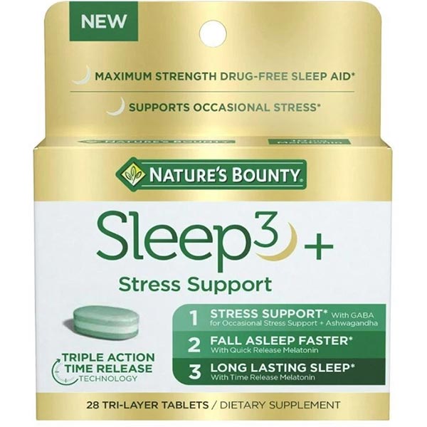 Nature's Bounty Sleep3 Stress Support, 10MG, 28 ct