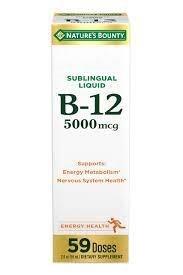 Nature's Bounty Vitamin B-12 Super Strength Liquid, 5,000mcg, 2 oz