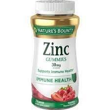 Nature's Bounty Zinc Gummies, 30mg, 70 ct