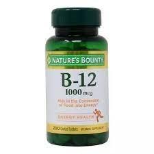 Nature's Bounty B-12, 1000mcg, 200 ct
