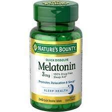 Nature's Bounty Melatonin Quick Dissolve Tablets, 3mg, 240 ct
