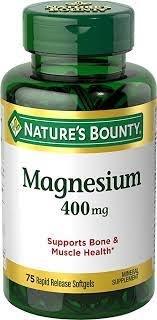 Nature's Bounty Magnesium Softgels, 400mg, 75 ct