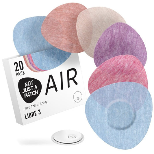 Not Just A Patch Air Patches for Freestyle Libre 3, Multicolor, 20 ct