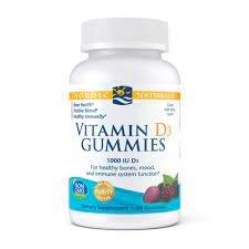 Nordic Naturals Vitamin D3 Gummies, Wild Berry, 60 ct