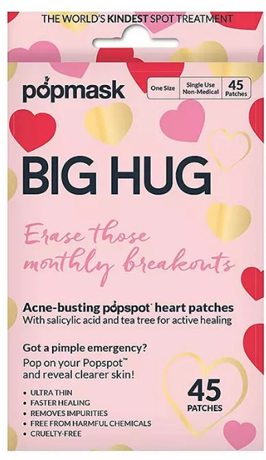 POPBAND Big Hug Breakout Period Pimple Treatment Patches - 45 ct