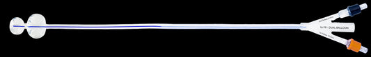 TruCath Duo 100% Silicone Dual-Balloon Catheter, 14 Fr