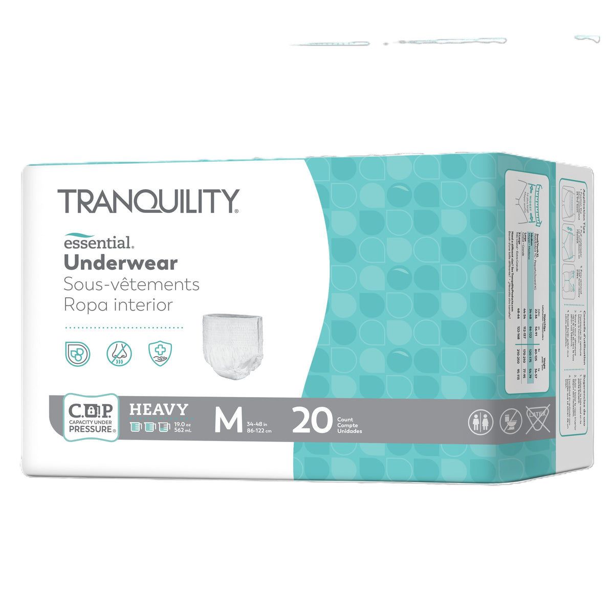 Tranquility Essential Underwear - Heavy, Medium, 34" - 48", 120 - 175 lbs
