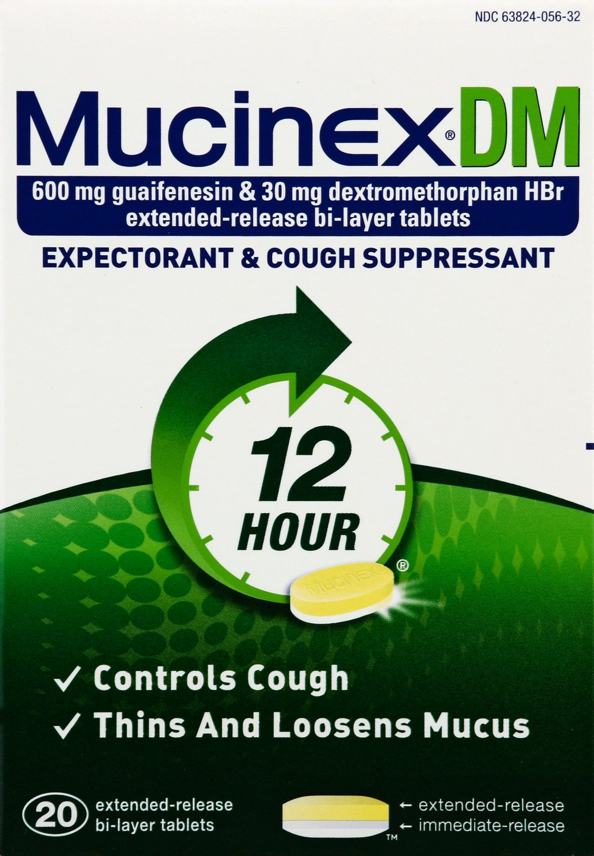 Mucinex Extended Release Bi-Layer Tablets, 20 ct