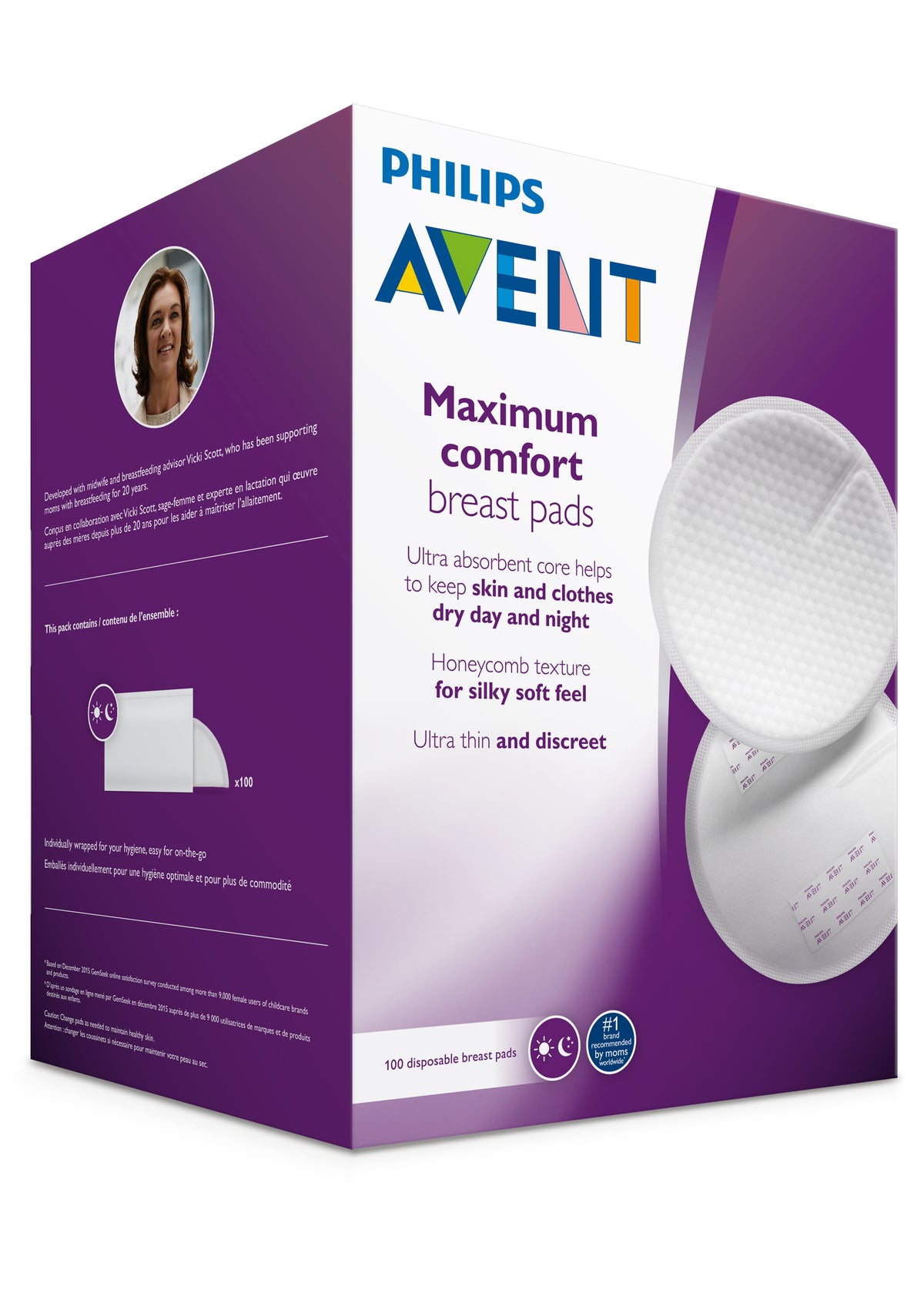 Philips Avent Maximum Comfort Disposable Breast Pads 100 ct