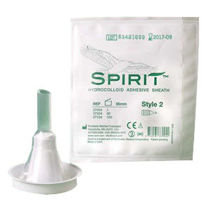 Spirit Style 2 Hydrocolloid Sheath Male External Catheter, Intermediate 32 mm