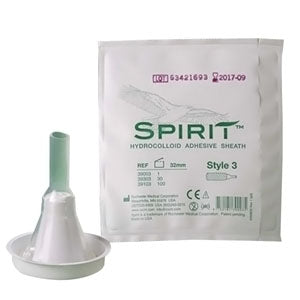 Spirit Style 3 Hydrocolloid Sheath Male External Catheter, Intermediate 32 mm