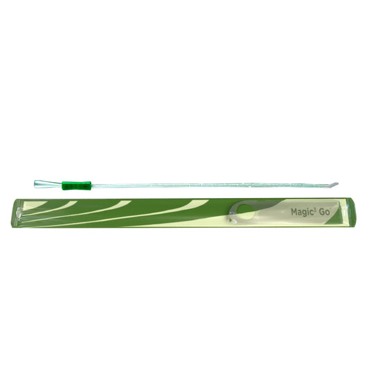 Magic3 GO Male Coude Hydrophilic Intermittent Catheter 18 Fr 16"