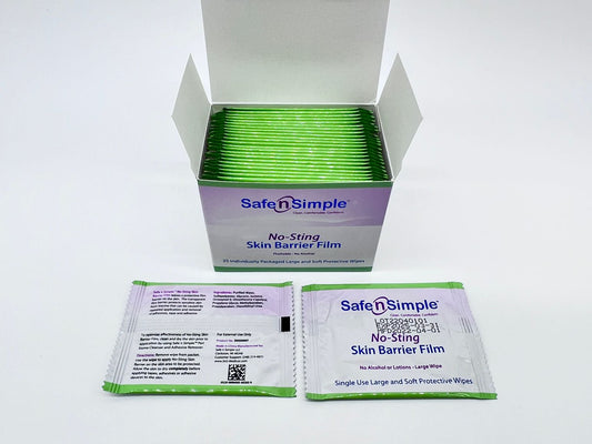 No-Sting Skin Barrier Wipes, 5" x 7"
