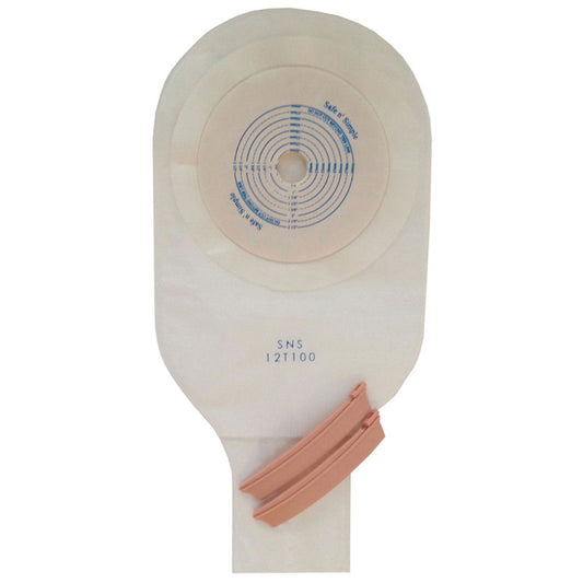 Safe-N-Simple One Piece Drainable Pouch, Transparent